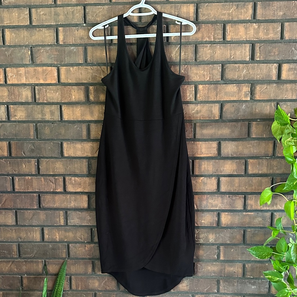 Chic Black High Low Dress